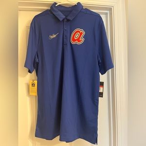 Large Nike Dri-Fit Atlanta Braves Polo